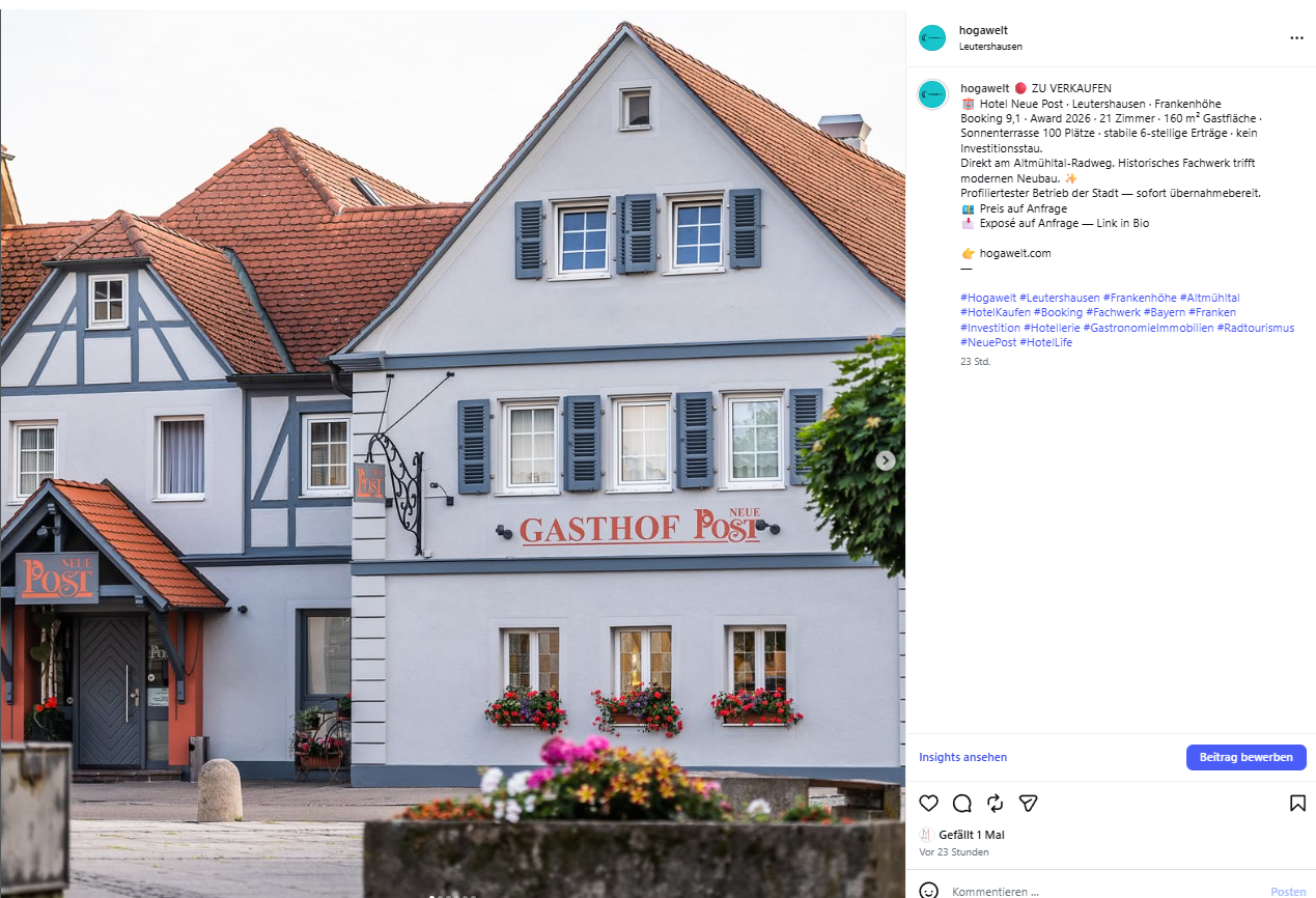 Instagram Post Hotel Karma Bavaria