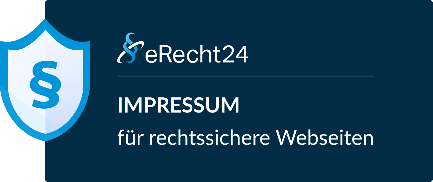 eRecht24 Siegel – Impressum für rechtssichere Webseiten