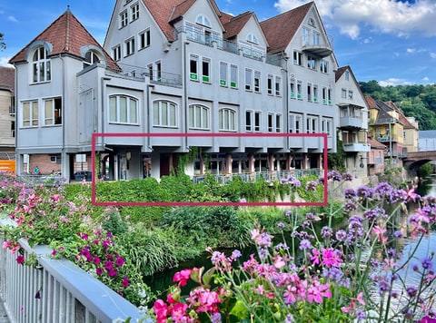 Gewerbeeinheit / Ladenlokal mit Terrasse – zentrale Lage in Calw