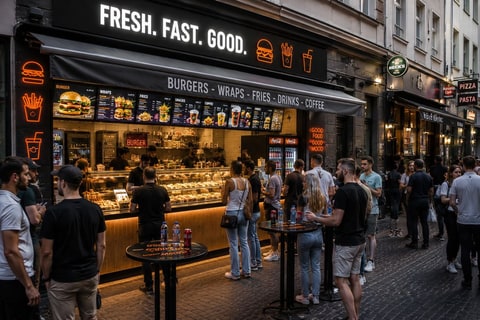 Etablierter Systemgastronomiebetrieb in Düsseldorfer Altstadt zu verkaufen